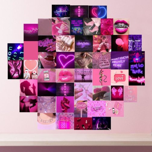 50Pcs Pink Aesthetic Picture For Wall Collage Print Kits Warm Color Room Decor For Girls Wall Art Prints For Bedroom Dorm Poster - Image 5