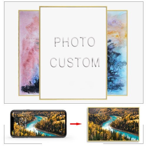 Factory Wholesale Newest Design Printed Glass Frame Wall Decor Abstract Canvas Painting Artwork Hot Sale