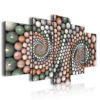 Wholesale Digital Print Cobblestone Blank Framed 5 Panel Stretched Wall Decor Art Canvas