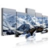 Hot-sale Ready To Hang Framed 5 Panel Custom Print Canvas For Bedroom