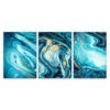 Hot Sale HD Printed Blue Wave Photo Picture Frame Oil Painting Canvas