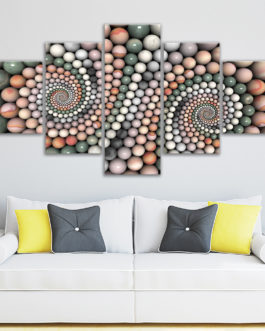 Wholesale Digital Print Cobblestone Blank Framed 5 Panel Stretched Wall Decor Art Canvas