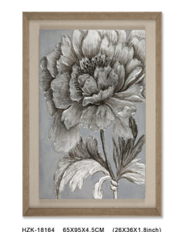 Gold Leaf shadow Box Painting