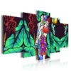 China Manufacturer Digital Print 5 Panel Painting Frame Decor Home Artist Canvas