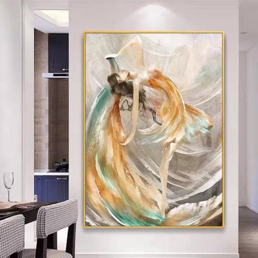 100% Handmade Oil Painting Modern abstract 3D Thickness Oil Pure White Home Decorative Painting For Living Room