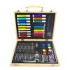 68 Pcs Wooden Box Colored Pencil Set Watercolor Brush Pens Drawing Painting Art Sets for Kids Stationery Kit Gift