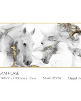 Horse Subject Acrylic Printing Artwork with Aluminum Frame