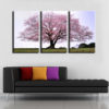 Beautiful Purple Red Tree Canvas Prints Painting for Hotel Decor