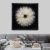 Modern Framed Linden Leaves Wall Art Painting for Hotel Decoration