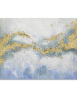 Wall Decor Handmade Oil Painting Abstract canvas Oil Painting with Silver Foil Artwork