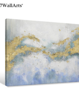 Wall Decor Handmade Oil Painting Abstract canvas Oil Painting with Silver Foil Artwork