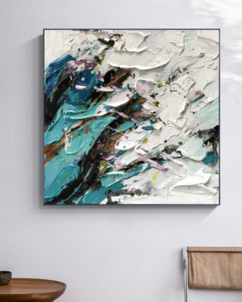 Hand Painted Canvas Picture Abstract Wall Art Decoration Oil Painting Canvas For Hotel