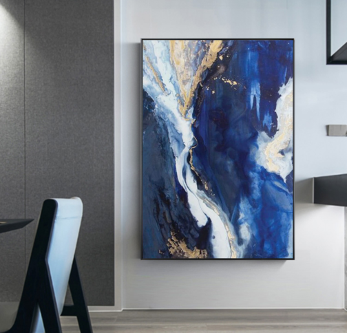 100% Handmade Oil Painting Modern abstract 3D Thickness Oil Pure White Home Decorative Painting For Living Room