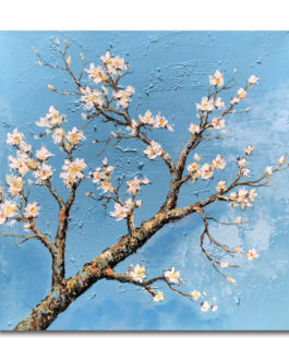 3d Wall Art Decoration Handpainted Landscape Impression Oil Painting Frame Picture (as picture canvas 80*80cm)