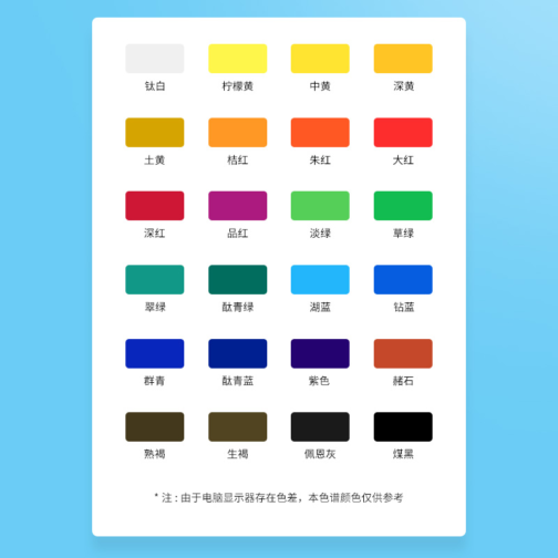 24 Colors Painting Drawing Canvas Wood Ceramic Fabric Non Toxic acrylic paints