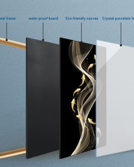 Factory Wholesale Newest Design Printed Glass Frame Wall Decor Abstract Canvas Painting Artwork Hot Sale (40*80cm)