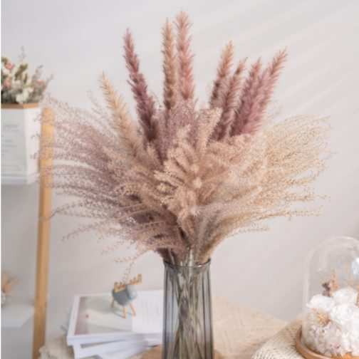 Real Wheat Decoration Natural Pampas Rabbit Tail Grass Dried Flowers For Wedding Party DIY Craft Typha Lagurus ovatus Phragmites - Image 3