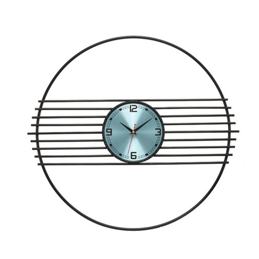 Vintage Retro Noiseless Brushed Metal Wall Clock