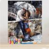 VANCY ARTS DIY Paint By Numbers Jigsaw Puzzle Lovers Kiss Canvas Drawing Figure Handpainted Gift Home Wall Art