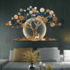 Relife 2021 New Arrival 3d Led Metal Wall Painting Gold Art Wall Handmade Designer Led Home Wall Decor