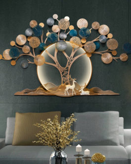 3d Led Metal Wall Painting Gold Art Wall Handmade