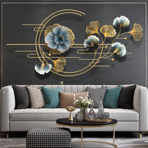 Metallic Wall Mounted Decoratio Frame Art Hanging Metal Home Wall Decor Wall Hanging Decor