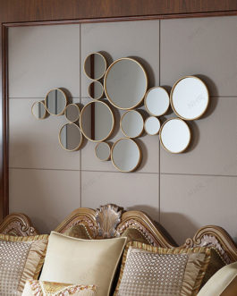 Geometric Frames Luxury Mirrors Decor Wall Large (Gold 100cm-150cm)