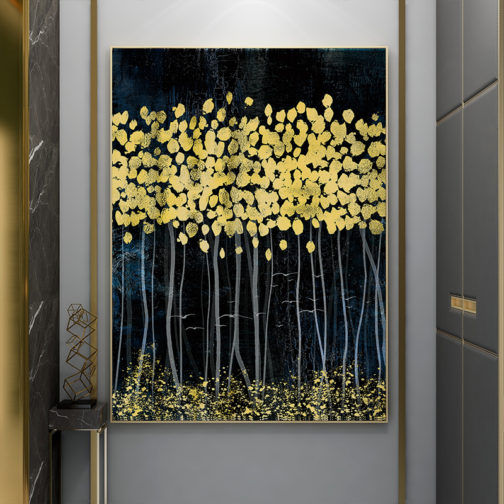 canvas printing service custom living room wall art modern abstract painting with gold
