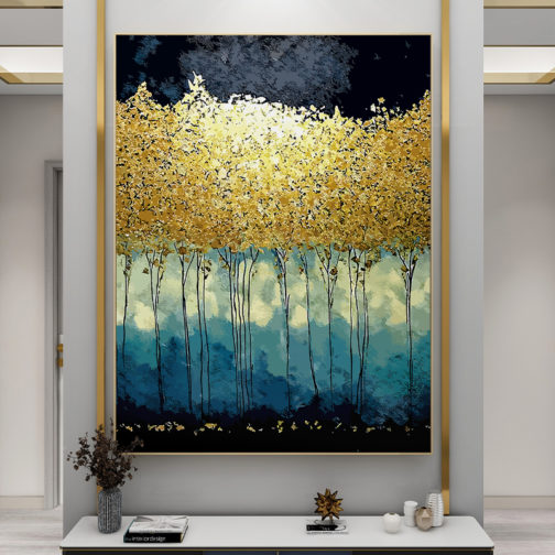 canvas printing service custom living room wall art modern abstract painting with gold