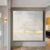 100% Handmade style Decoration Art Modern Gold Foil Wall Painting for Apartment