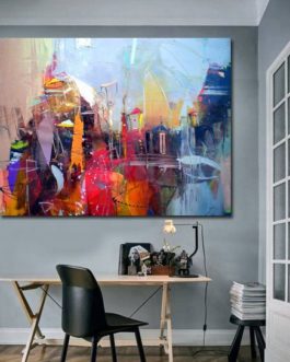 High quality home decoration 100%handmade canvas modern wall art abstract oil paintings